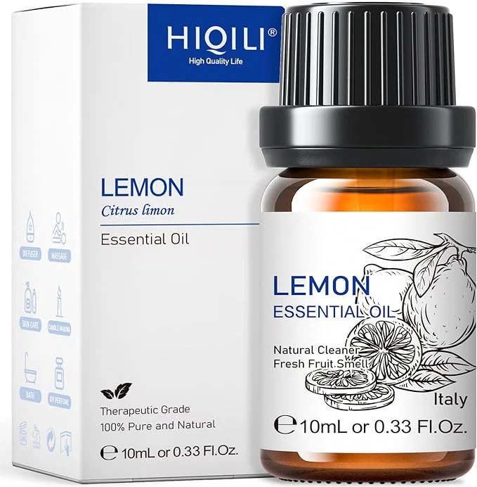 High-Quality HIQILI Lemon Essential Oil Household Cleaning Air Purification Skin Care Elite