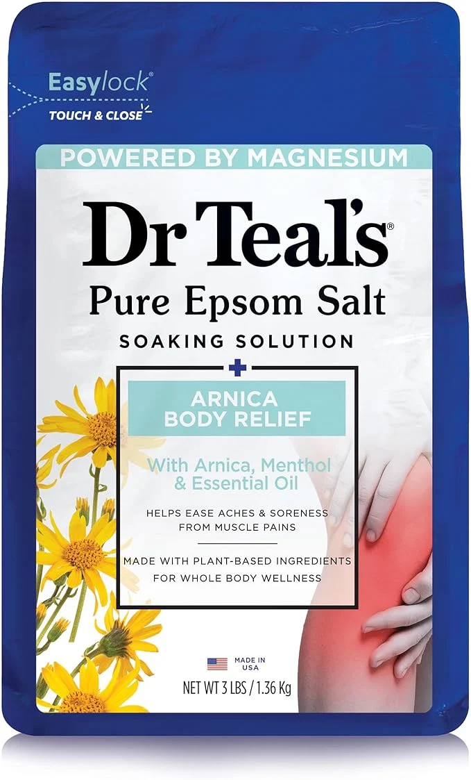 Certified Dr Teal’s Epsom Salt Magnesium Soak Arnica Body Relief Verified