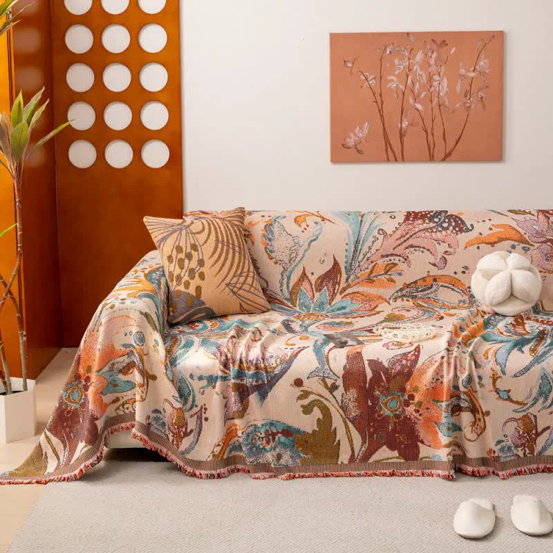 Easy-to-Use Ownkoti Retro Art Pattern Sofa Protector Carefully Designed