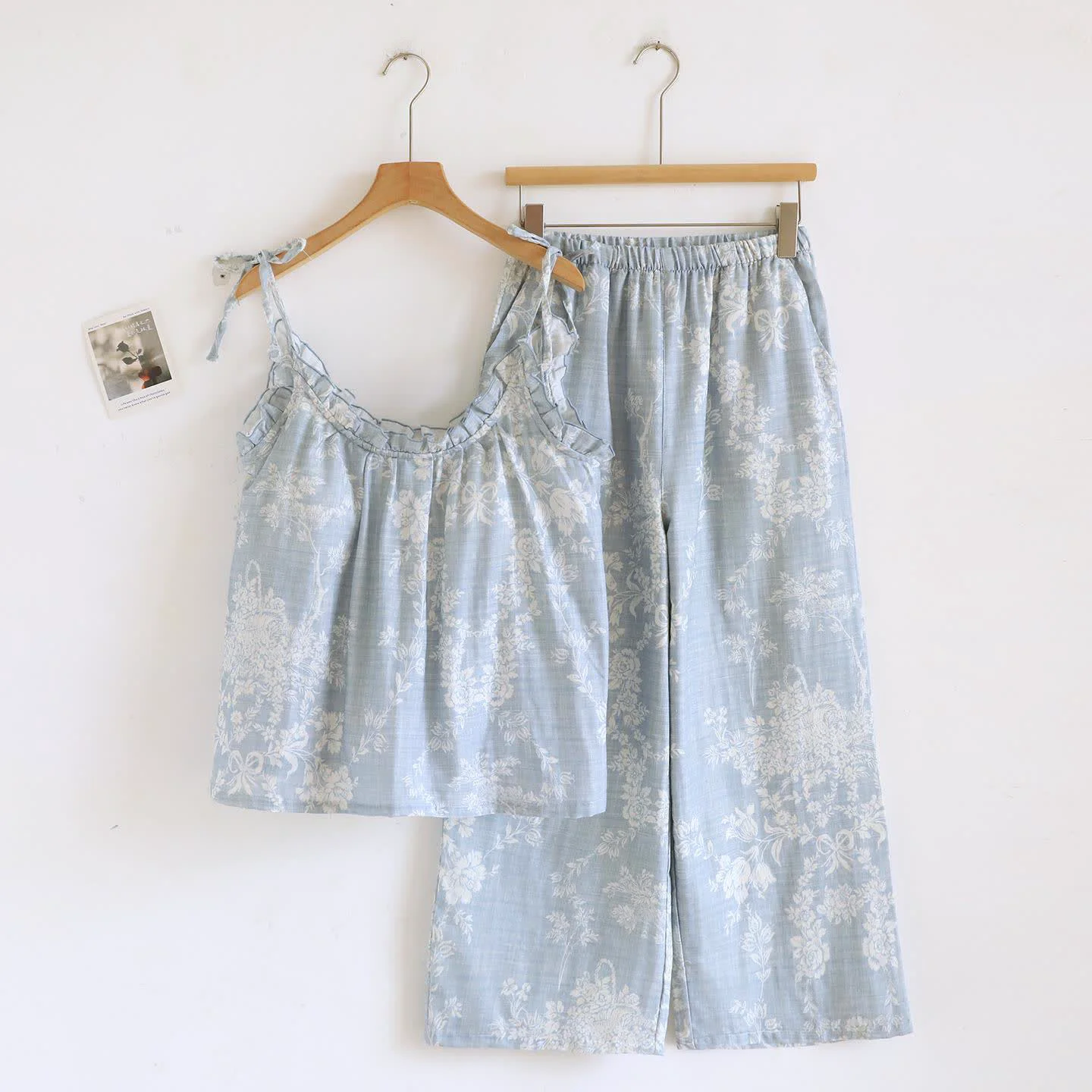 Practical Ownkoti Rose Bow Cotton Padded Cami Pajamas Trusted