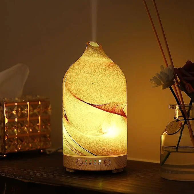 Lightweight Essential Oil Diffuser Hand Blown Glass Aromatherapy Diffuser Authentic