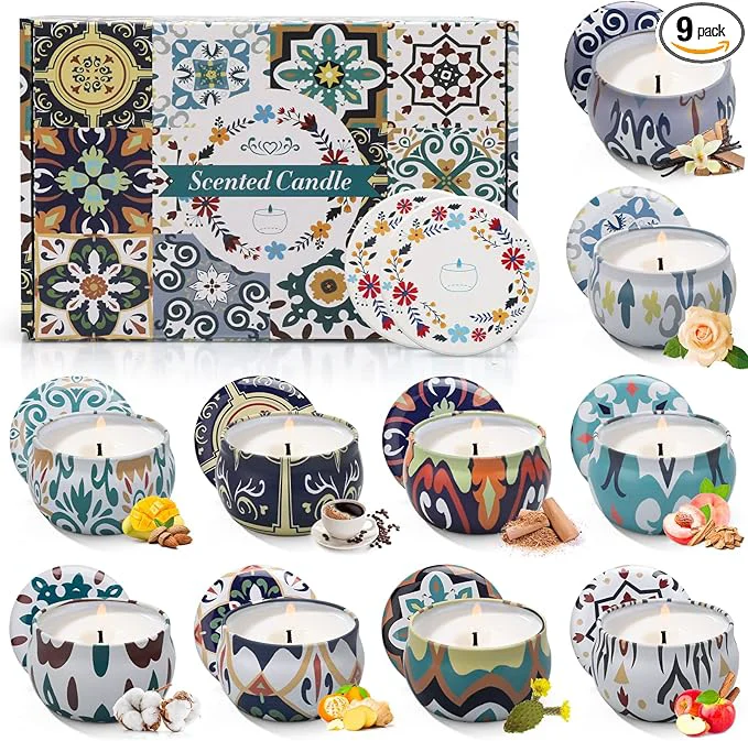Artisan Scented Candles Gift Set 10 Pack Candles Specialty