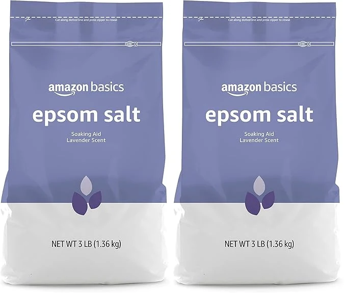 Classic Amazon Basics Epsom Salt Lavender Scented 3 Pound Sustainable