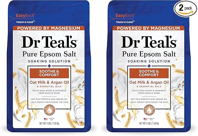 Reusable Dr Teal’s Epsom Salt Magnesium Soak Soothe Comfort Original