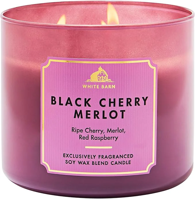 Crafted Bath Body Works Black Cherry Merlot 3-Wick Candle Trendy