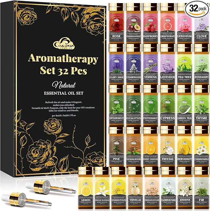 Luxury Essential Oil Set Home Care Humidifier Laundry Candle Making Unique