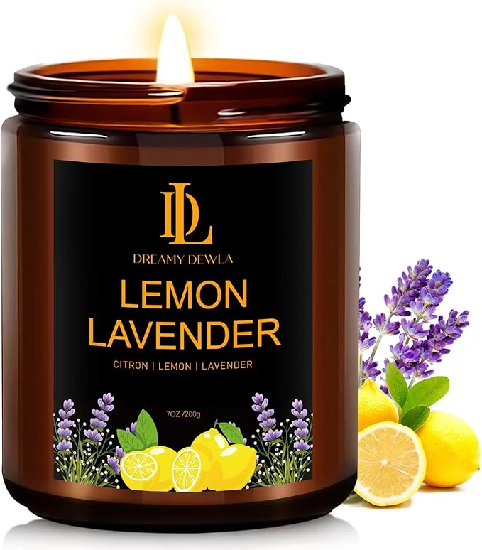 Selected Lemon Lavender Candles Lemon Lavender Scented Candle Mother’s Day Candle Gifts High-Grade