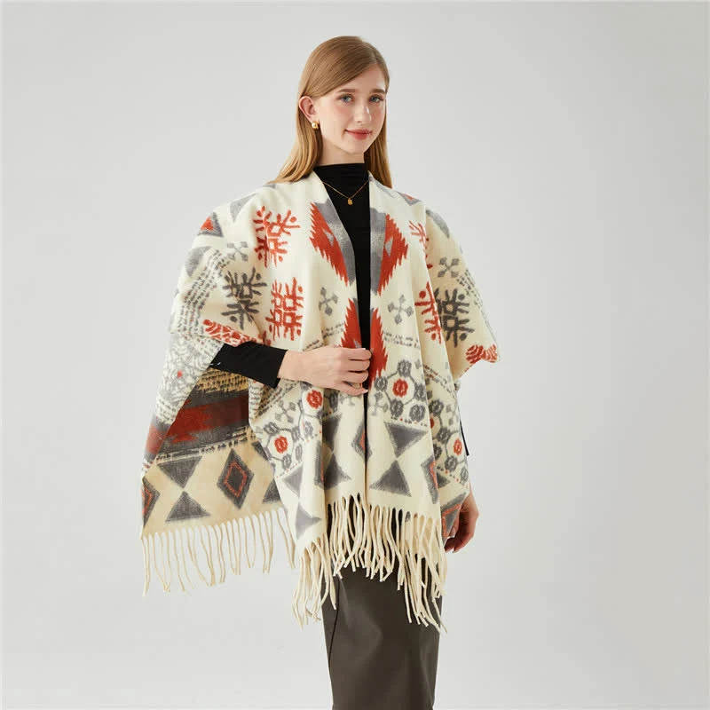 Dependable Ownkoti Ethnic Style Tassel Shawl Cape Premium