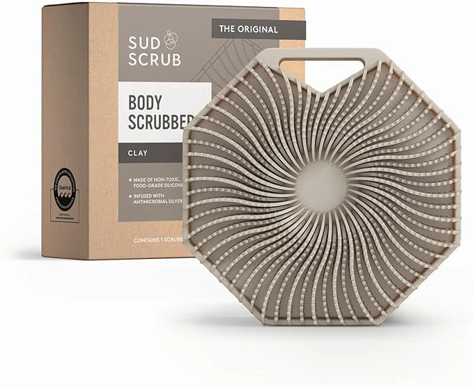 Expertly Made Sud Scrub® Antimicrobial Silicone Body Scrubber Exfoliating Body Brush Environmentally Friendly