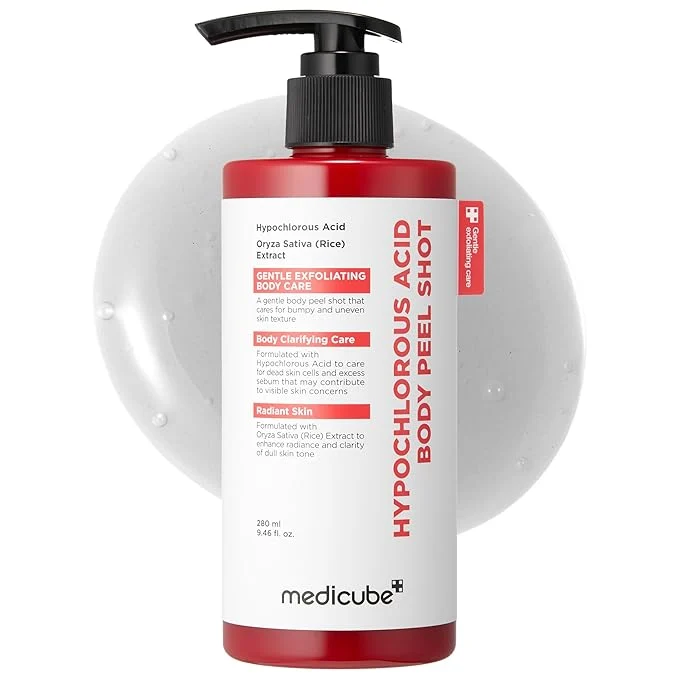 Refined medicube Body Peel Shot with Hypochlorous Acid Gentle Body Exfoliating Serum Solid