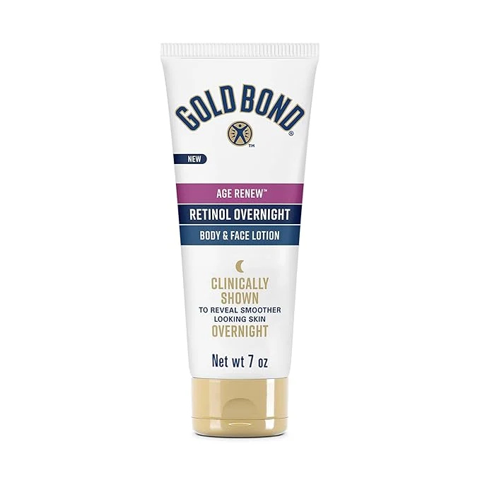 Fine Crafted Gold Bond Age Renew Retinol Overnight Body Face Lotion Retinol Face and Body Responsible