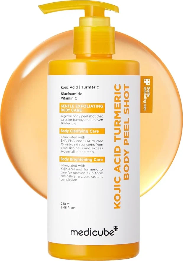 Pure medicube Body Peel Shot with Kojic Acid and Turmeric Gentle Body Brightening Official