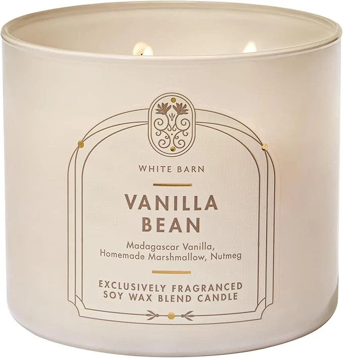 Soft Bath Body Works Vanilla Bean 3-Wick Candle Next-Generation