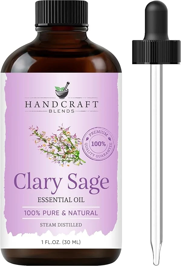 Handcraft Blends Clary Sage Essential Oil – 1 Fl Oz – Pure and Natural – Sustainable