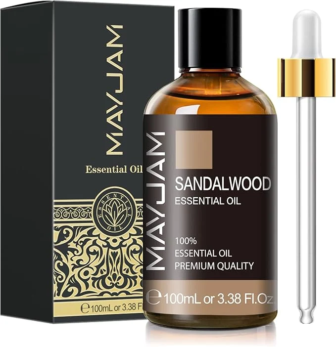 Next-Generation Sandalwood Essential Oil 3.38FL.OZ Pure Essential Oils by MAYJAM Large Volume Elite