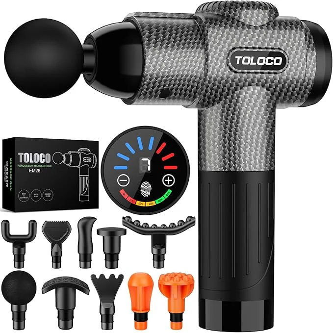 Dependable TOLOCO Massage Gun Deep Tissue Back Massage World-Class