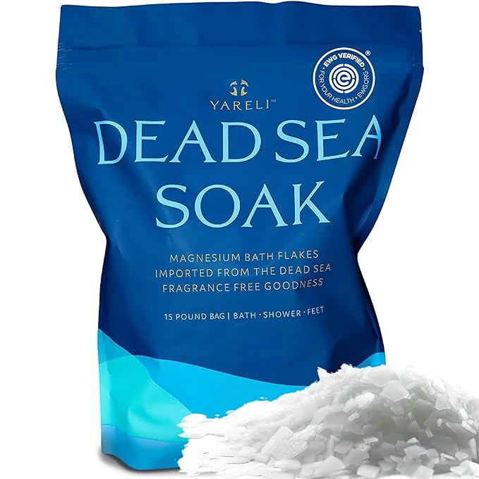 Next-Generation Yareli Magnesium Flakes Dead Sea Bath Foot Soak to Epsom Salt Soft