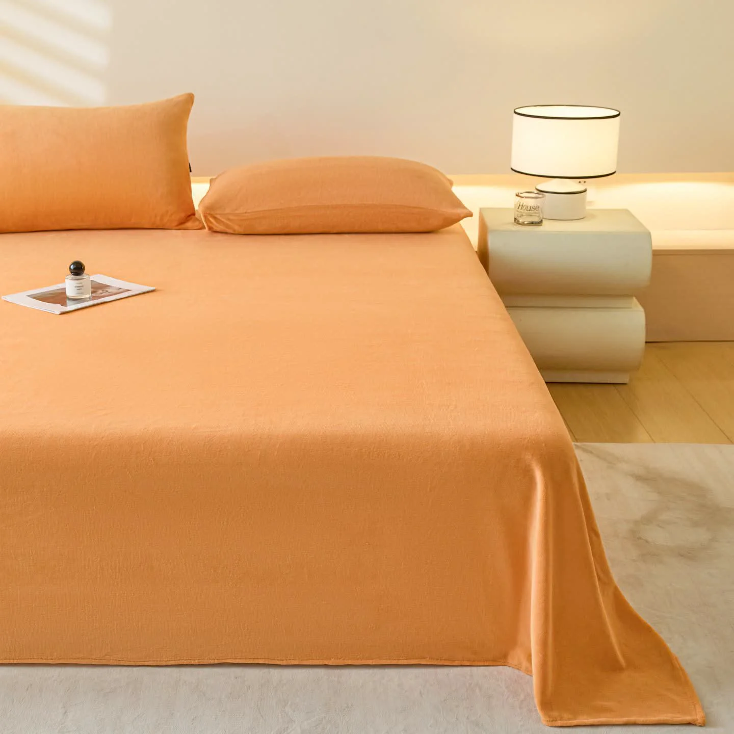 Sustainable Ownkoti Minimalist Solid Color Plush Sheet Next-Generation