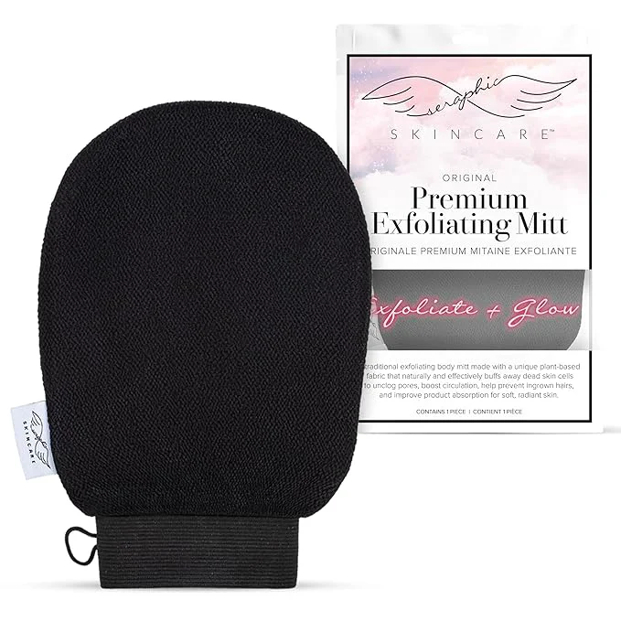 Secure Seraphic Skincare Premium Exfoliating Mitt Innovative