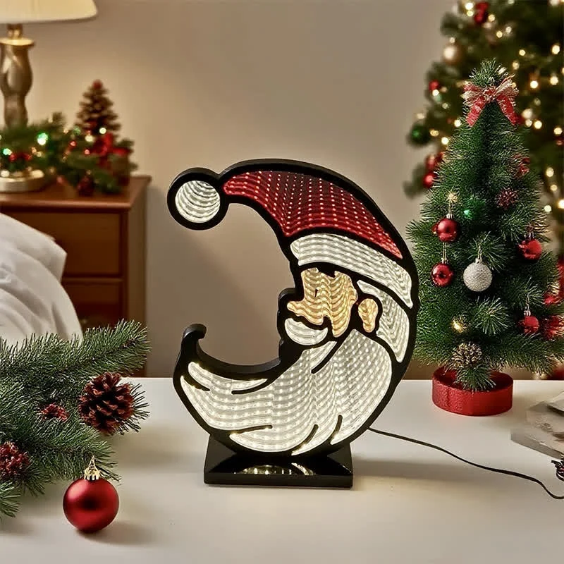 Innovative Ownkoti 3D Christmas Santa Infinity Lights Official