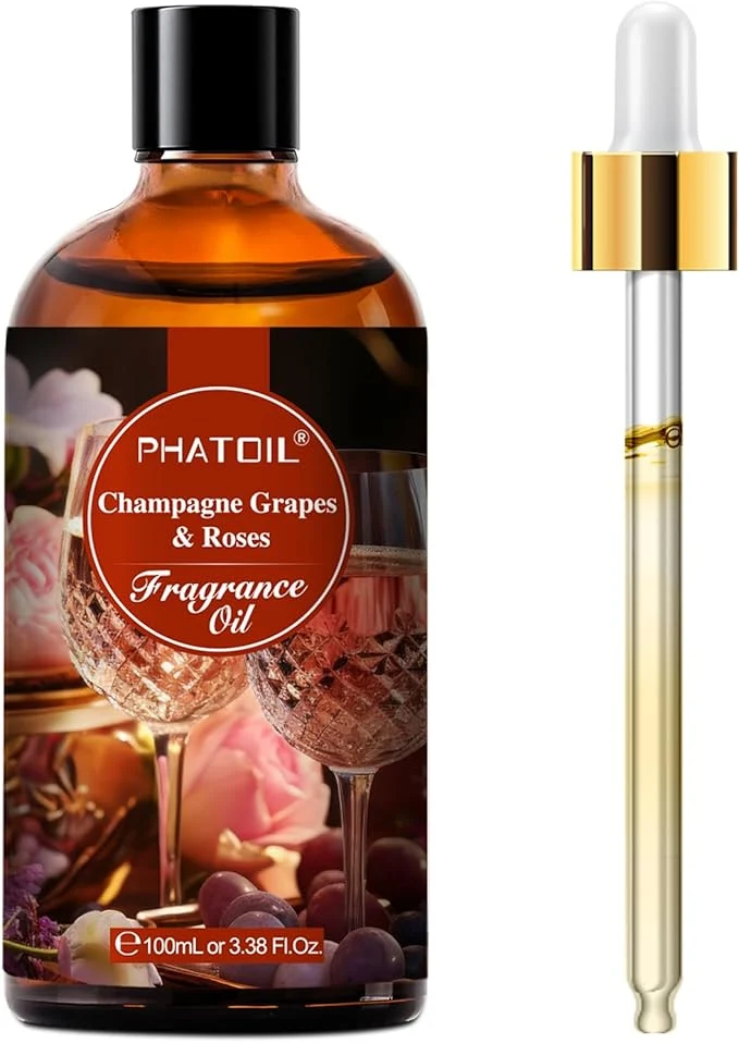 Reliable PHATOIL 3.38FL.OZ Champagne Grapes Roses Fragrance Oils Smooth