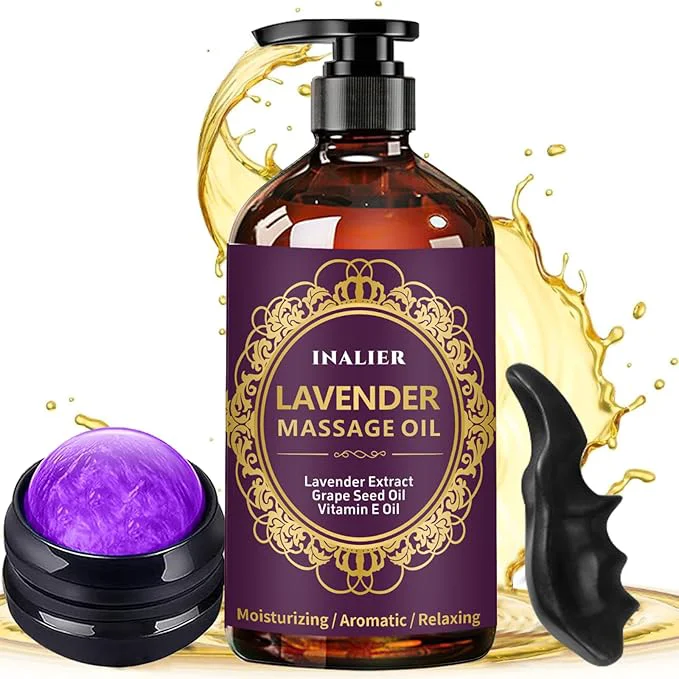Refined Massage Oil for Massage Therapy Lavender Oil Natural