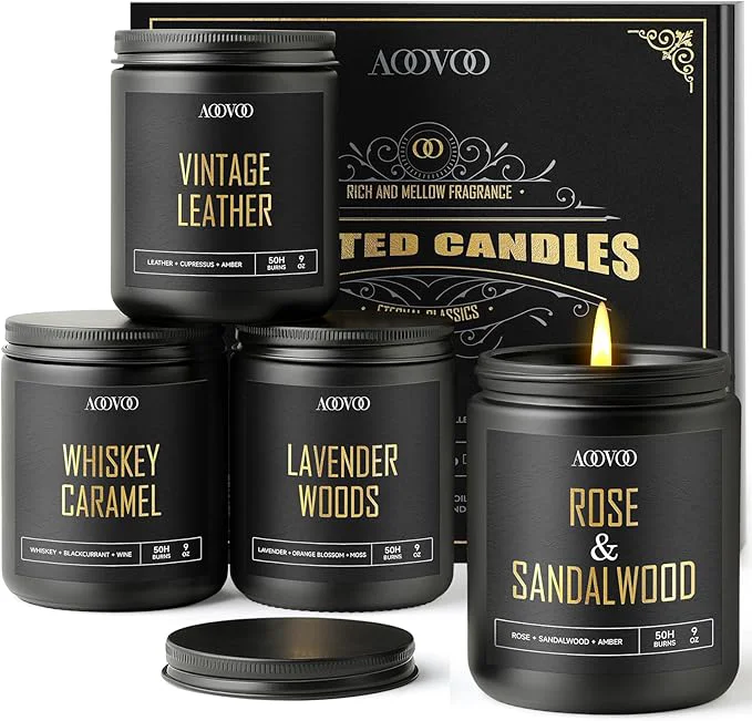 Smart AOOVOO Scented Candles for Men Traditional