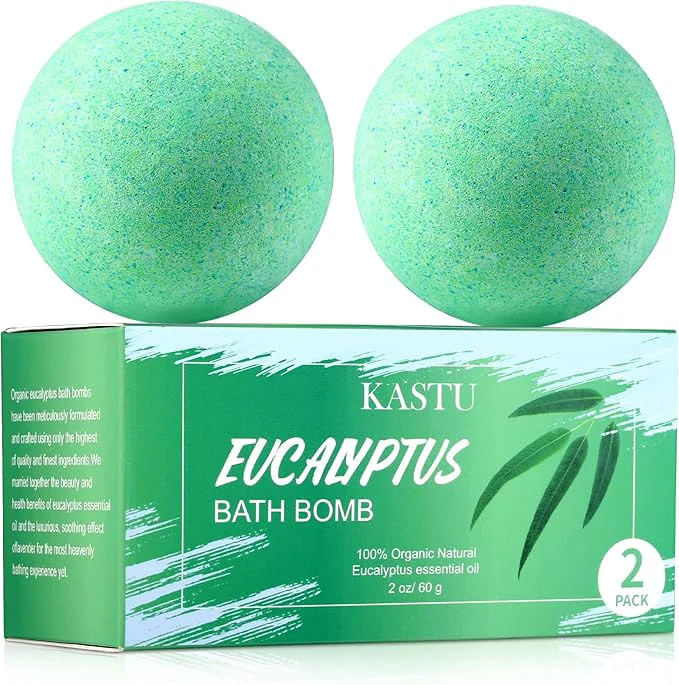 Optimized Bath Bombs Salt Balls Eucalyptus Extract Essential Oils Moisturizing Dry Skin Fine