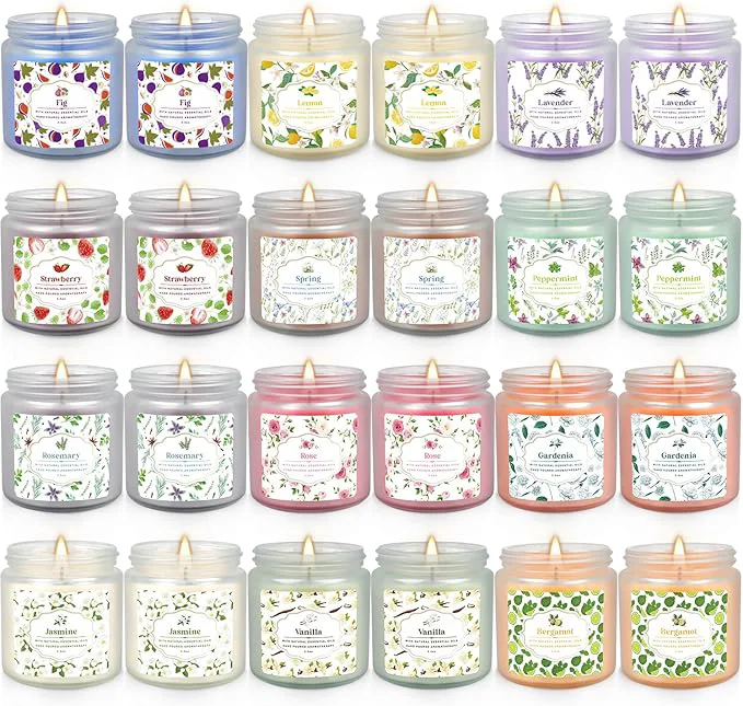Exclusive YOROXRG 24 Pack Scented Candles Sustainable