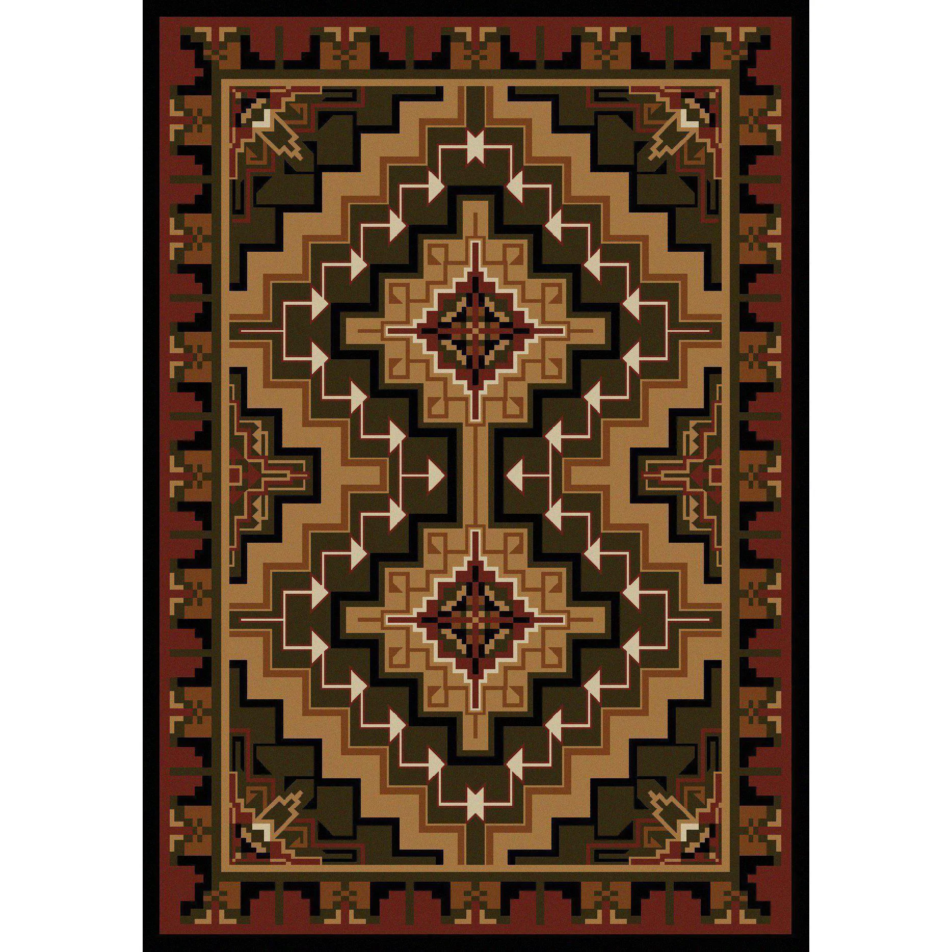 Smart Land Of The Hills Rug – Red Sophisticated