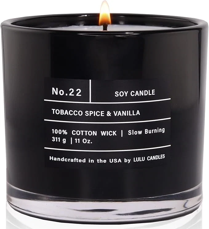 Smart Lulu Candles Tobacco Spice Vanilla Luxury Scented Soy Jar Candle Hand Efficient