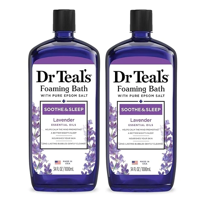Fine Dr Teal’s Foaming Bath with Pure Epsom Salt Soothe Sleep with Lavender Flexible