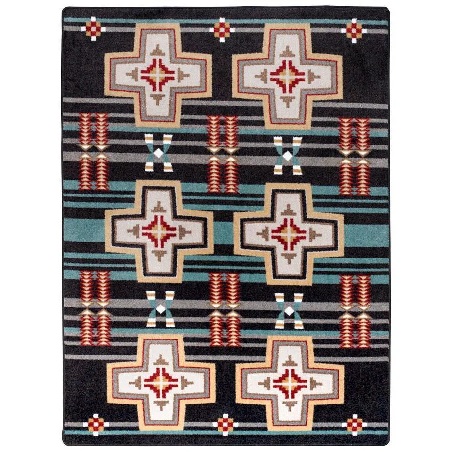 Clean Rio Grande Rug – Black Stylish