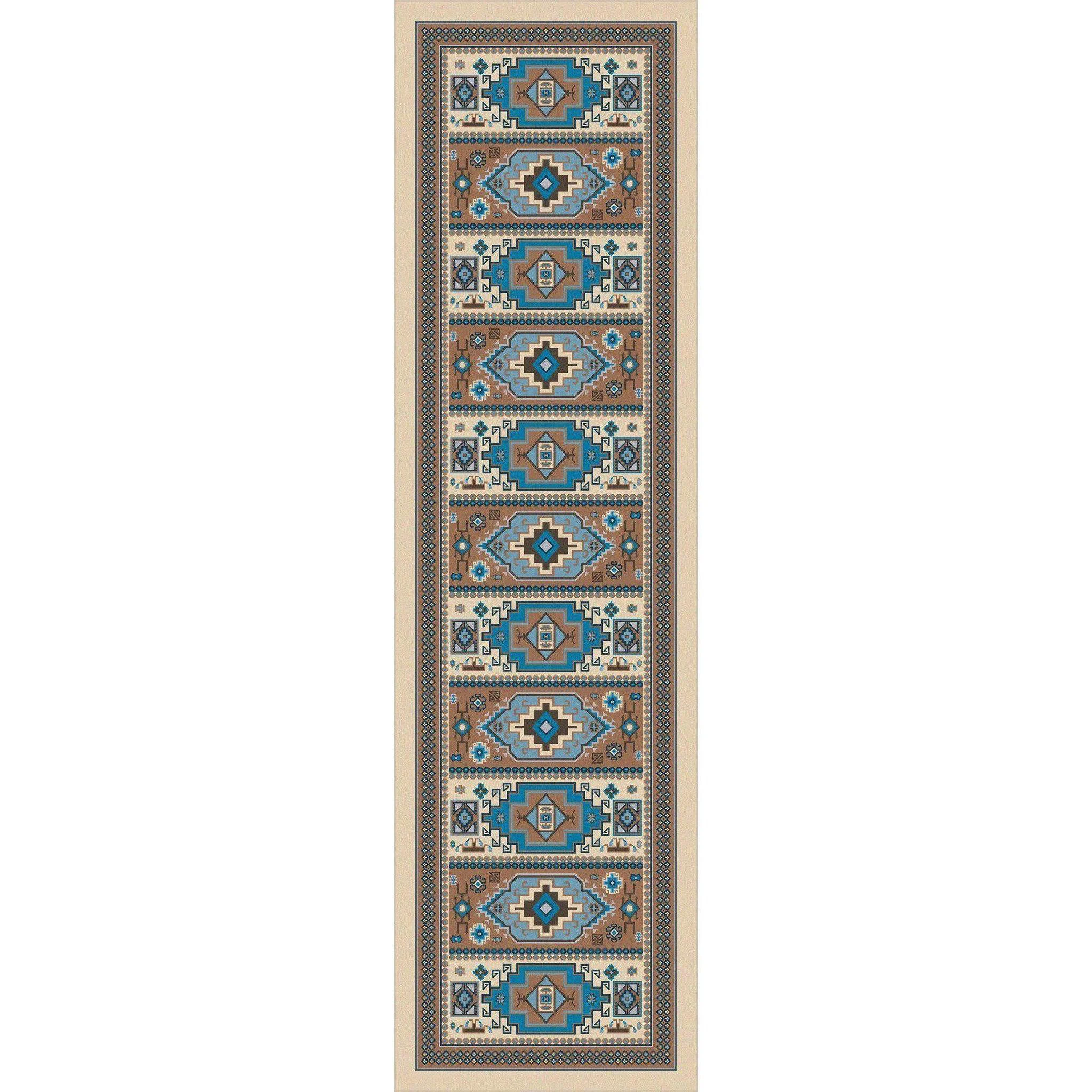 Soft Café Indigo Rug – Turquoise Original Design