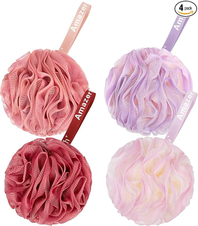 Versatile AmazerBath Loofah Sponge 60g Piece Exfoliating Bath Sponge Body Scrubber Crafted