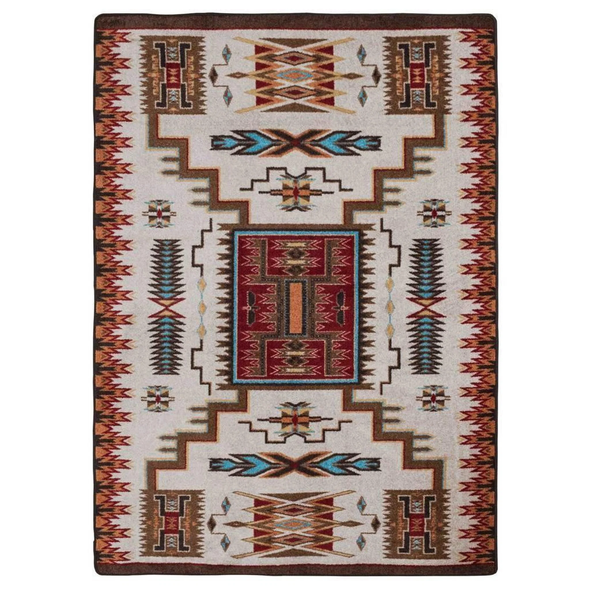 Classic Chasing The Storm Rug – Rust Trendy