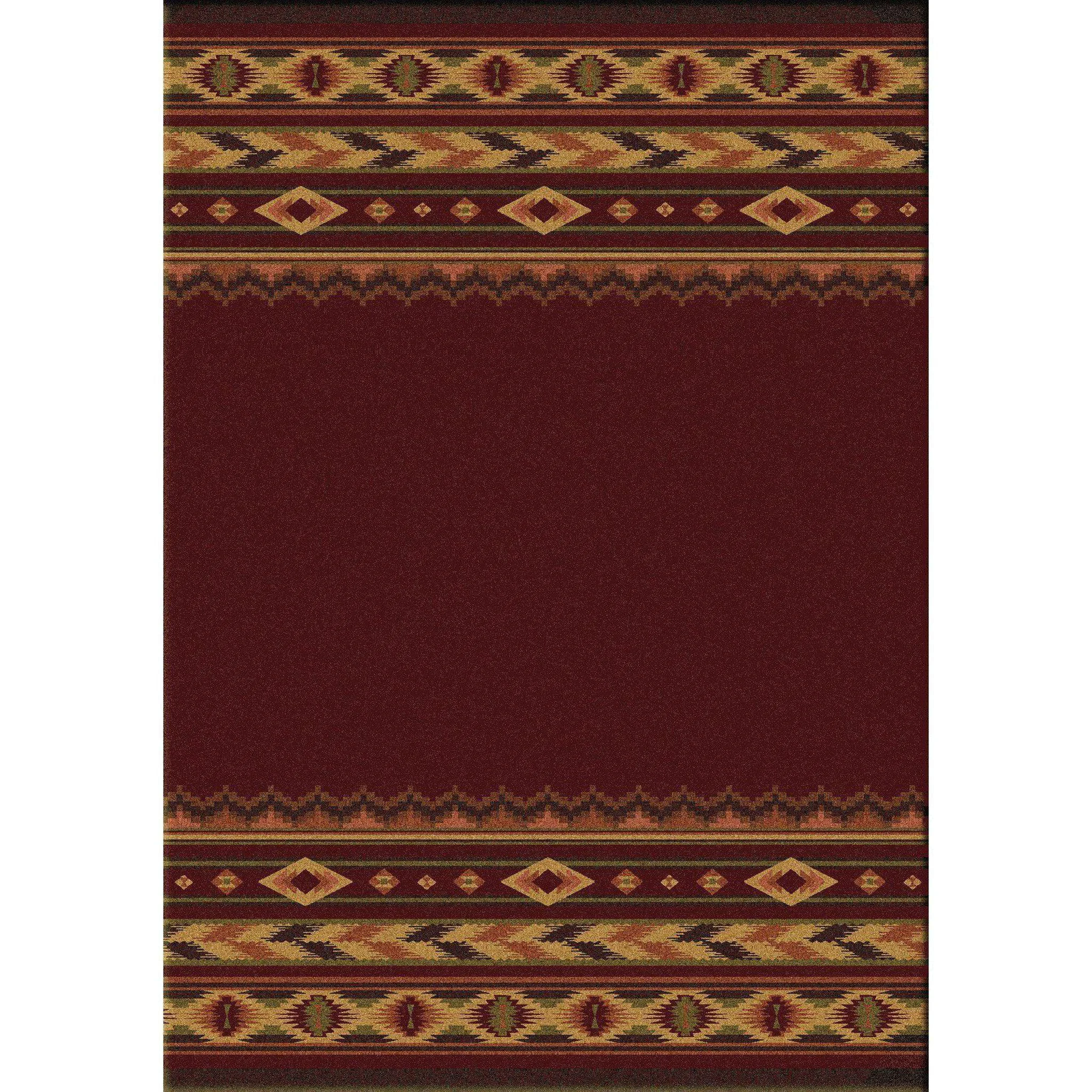 Contemporary Cimarron Land Rug – Red Solid