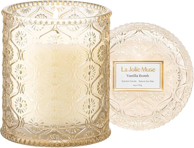 Flexible LA JOLIE MUSE Vanilla Bomb Candle Vanilla Lemon Zest Patchouli 6 oz Convenient