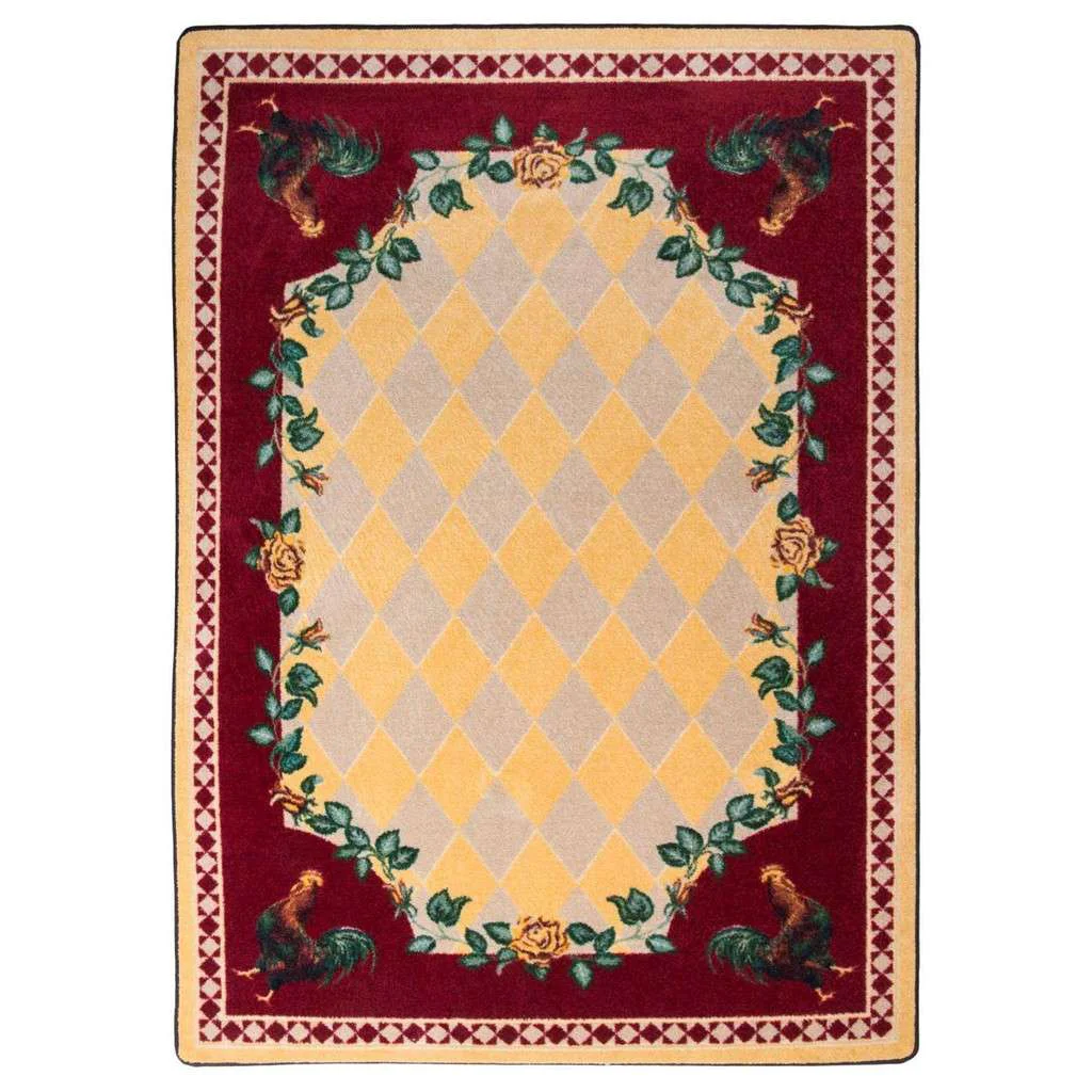 Fine Southwestern Farm Rug – Yellow First-Class