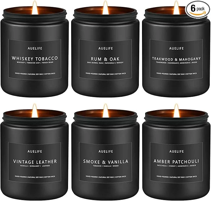 Fashionable Scented Candles Set Gifts for Men Consistent
