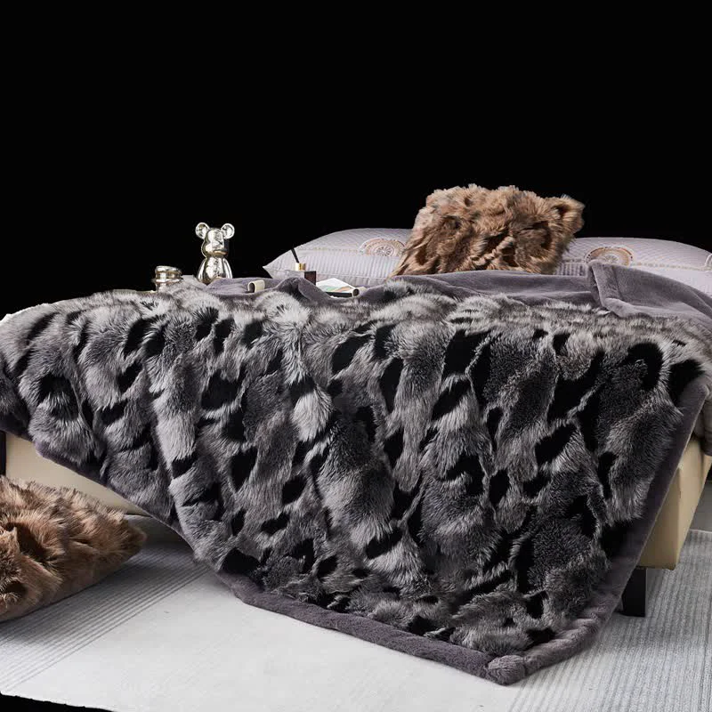 Efficient Ownkoti Modern Luxury Faux Fur Throw Blanket Contemporary