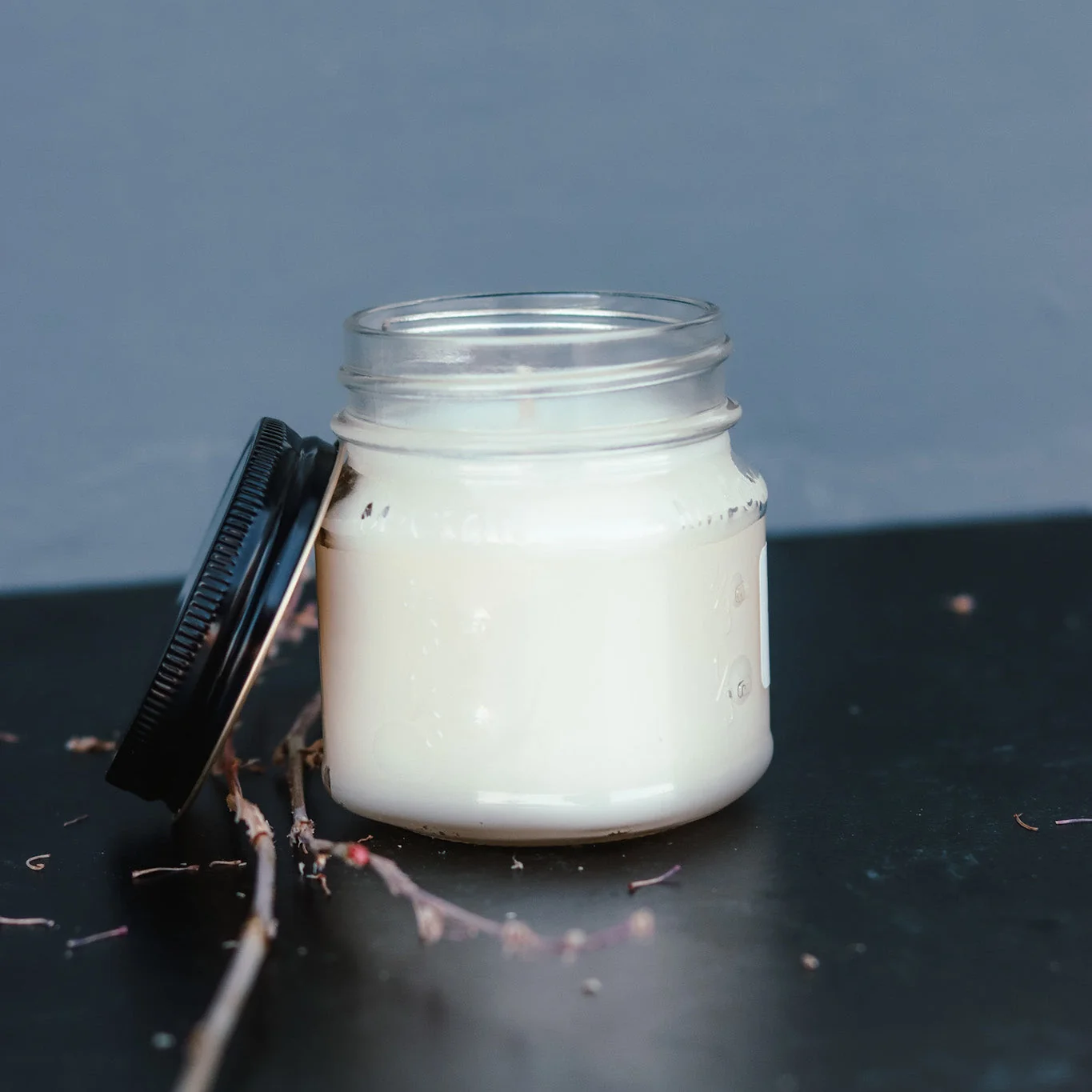 Authentic 6.5 oz Mason Jar Soy Candle – Cozy Flannel Fine