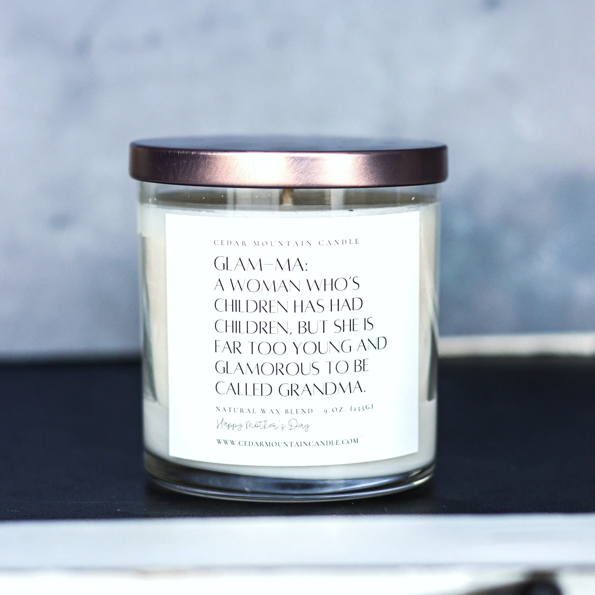 Solid quot Glam-ma a woman who… quot – Mother 39 s Day Whiskey Glass Candle Outstanding