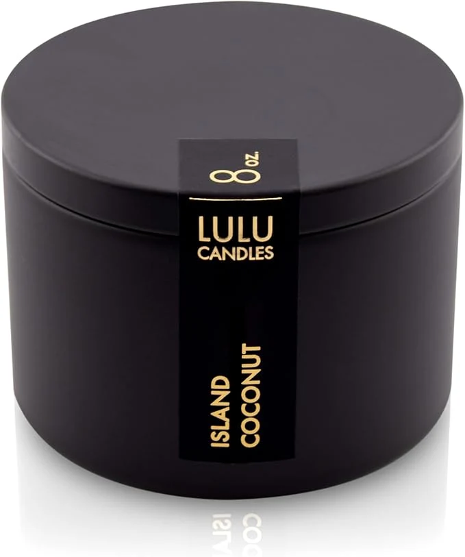 High-Quality Lulu Candles Island Coconut Scented Candle Smells Like a Tropical Vacation Convenient