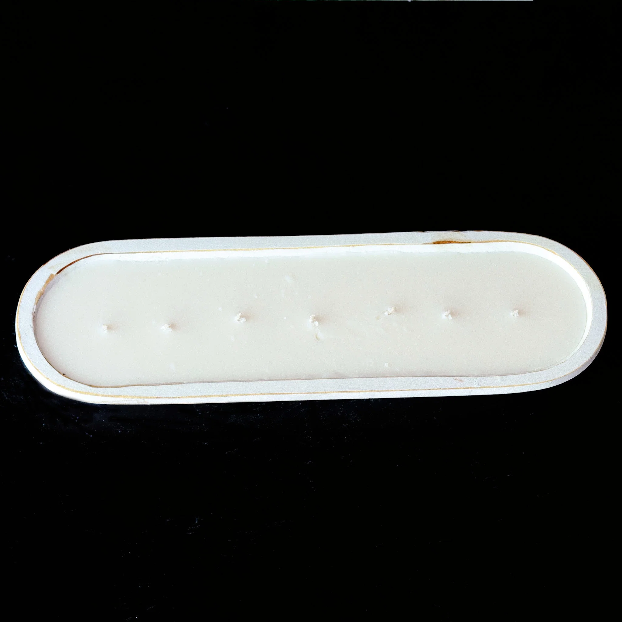 Enhanced Pumpkin Souffle – 7 Wick White Wood Dough Bowl Soy Candle Casual