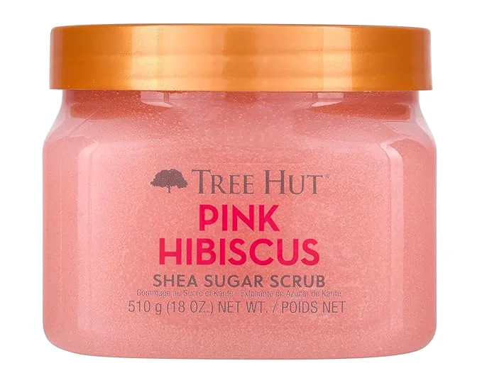High-Grade Tree Hut Pink Hibiscus Shea Sugar Scrub Mothers Day Gifts Exfoliating Casual