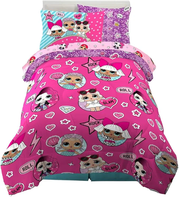 Selected Franco Kids Bedding Super Soft Comforter and Sheet Set with Sham 5 Piece Twin Size LOL Surprise Reliable