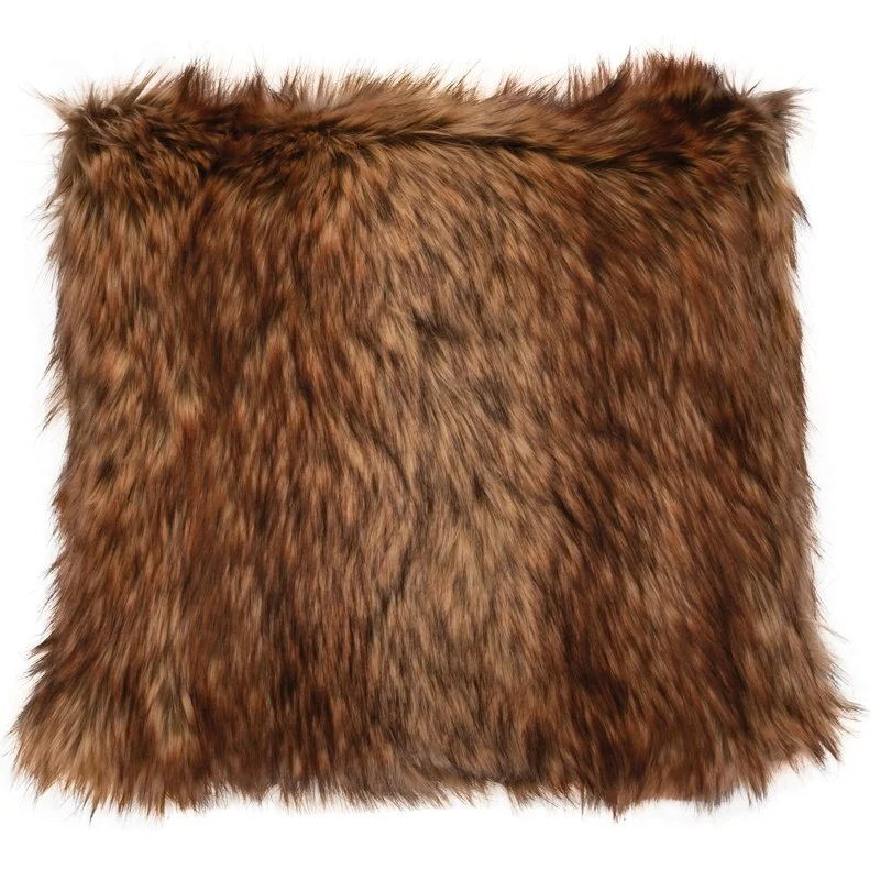 Genuine Red Wolf Pillow – 18×18 DICONTINUED Detailed