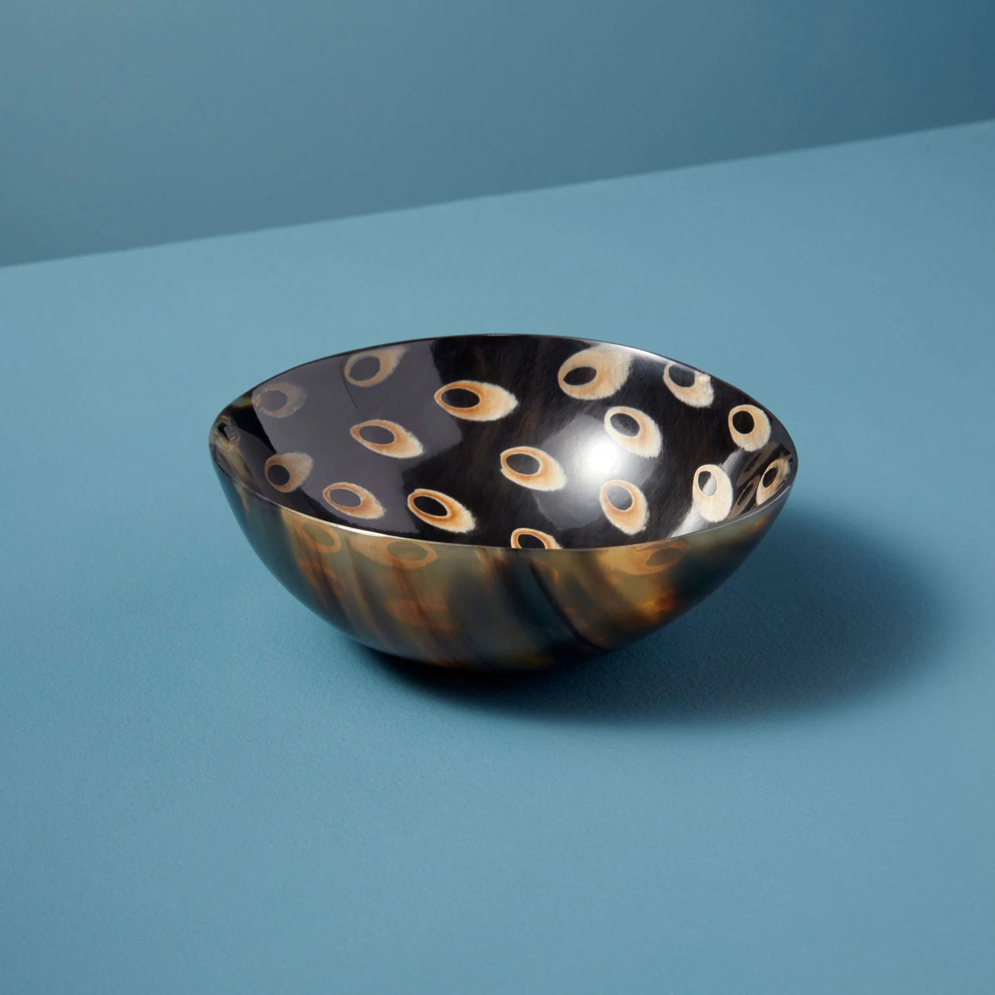 Authentic Horn Snack Peacock Bowl Efficient
