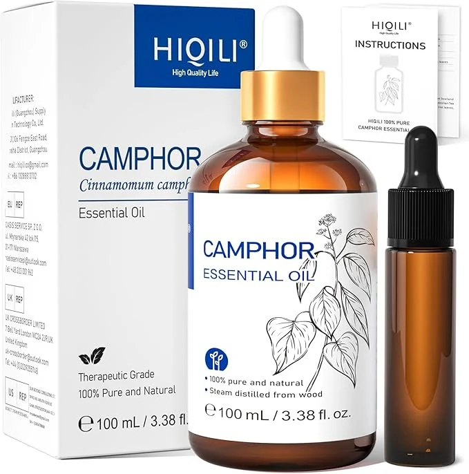 Versatile HIQILI 100ML Camphor Essential Oil Pure Undiluted Fast